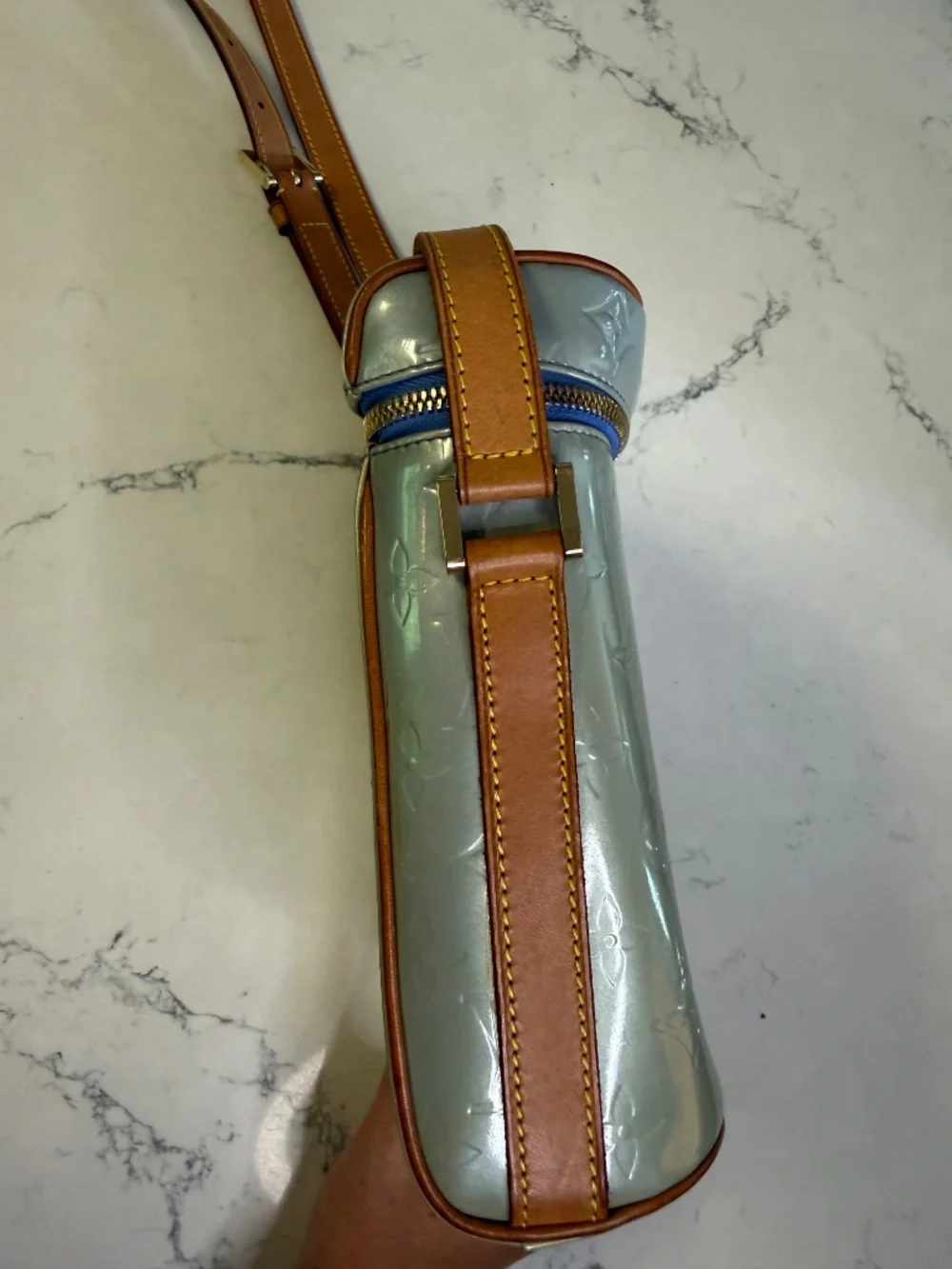 Louis Vuitton Sullivan Vertical PM Monogram Vernis Lavande M91258 2003 Authentic